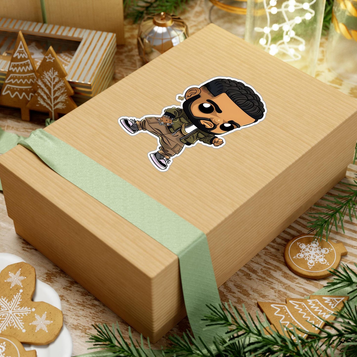 Drake Funko Pop Decal, Funko Pop Chibi, Decal Chibi, Decal Sticker For Laptops Cars Notebooks, Fun Funko Pop Sticker, Funko Pop Drake
