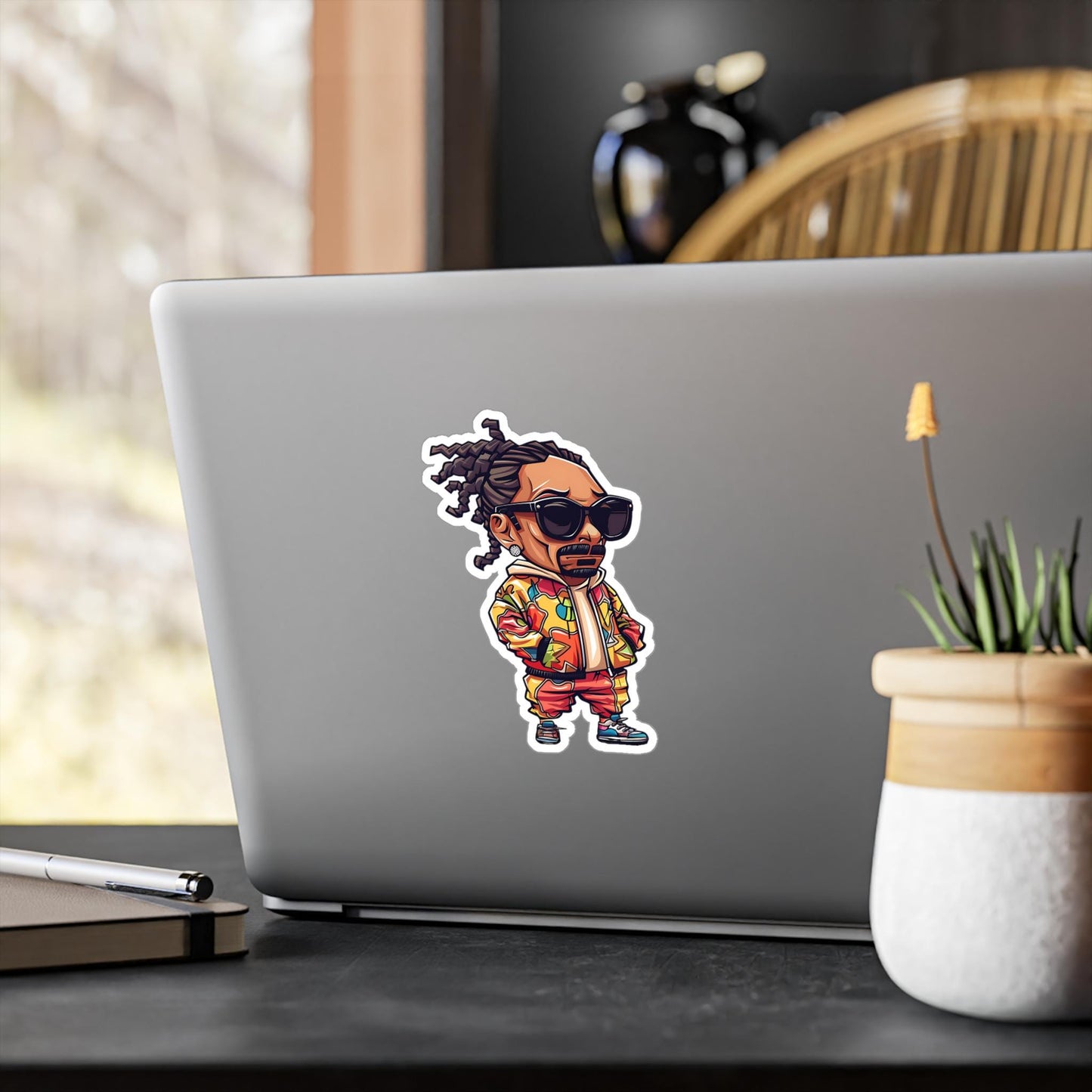 Snoop Dogg Funko Pop Decal, Funko Pop Chibi, Decal Chibi, Decal Sticker For Laptops Cars Notebooks, Fun Funko Pop Sticker, Funko Pop Snoop