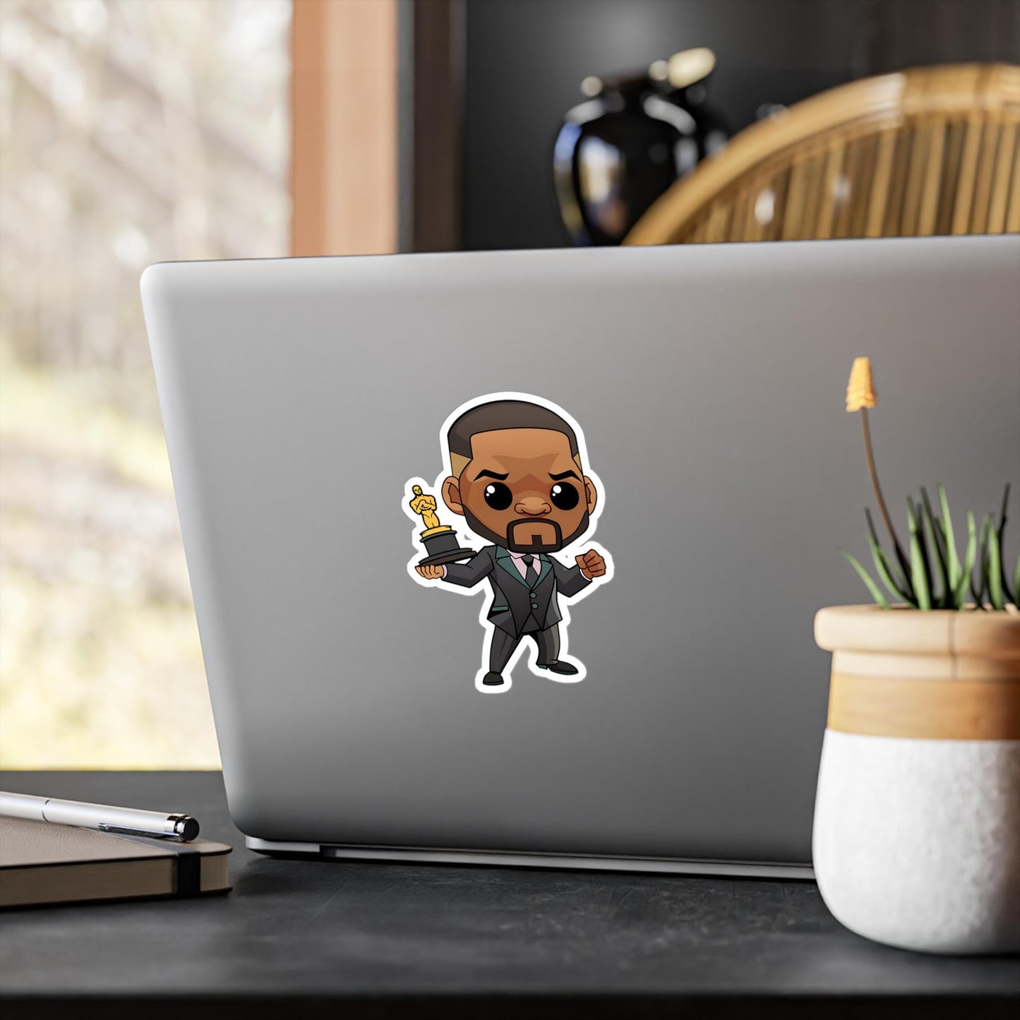 Will Smith Funko Pop Decal, FunkoPop Chibi, Decal Chibi, Decal Sticker For Laptops Cars Notebooks, Fun FunkoPop Sticker, FunkoPop Will Smith