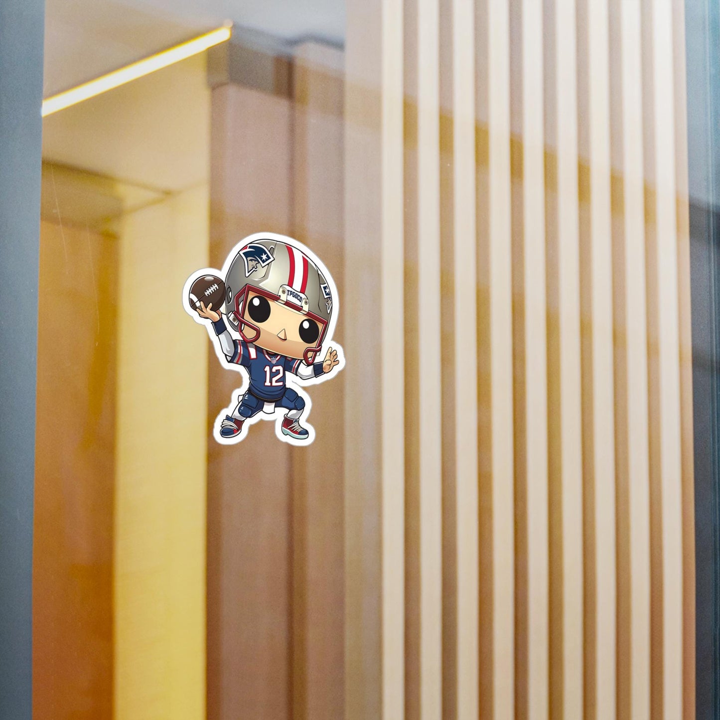 Tom Brady Funko Pop Decal, Funko Pop Chibi, Decal Sticker For Laptops Cars Notebooks, Fun Funko Pop Sticker, Funko Pop Tom Brady