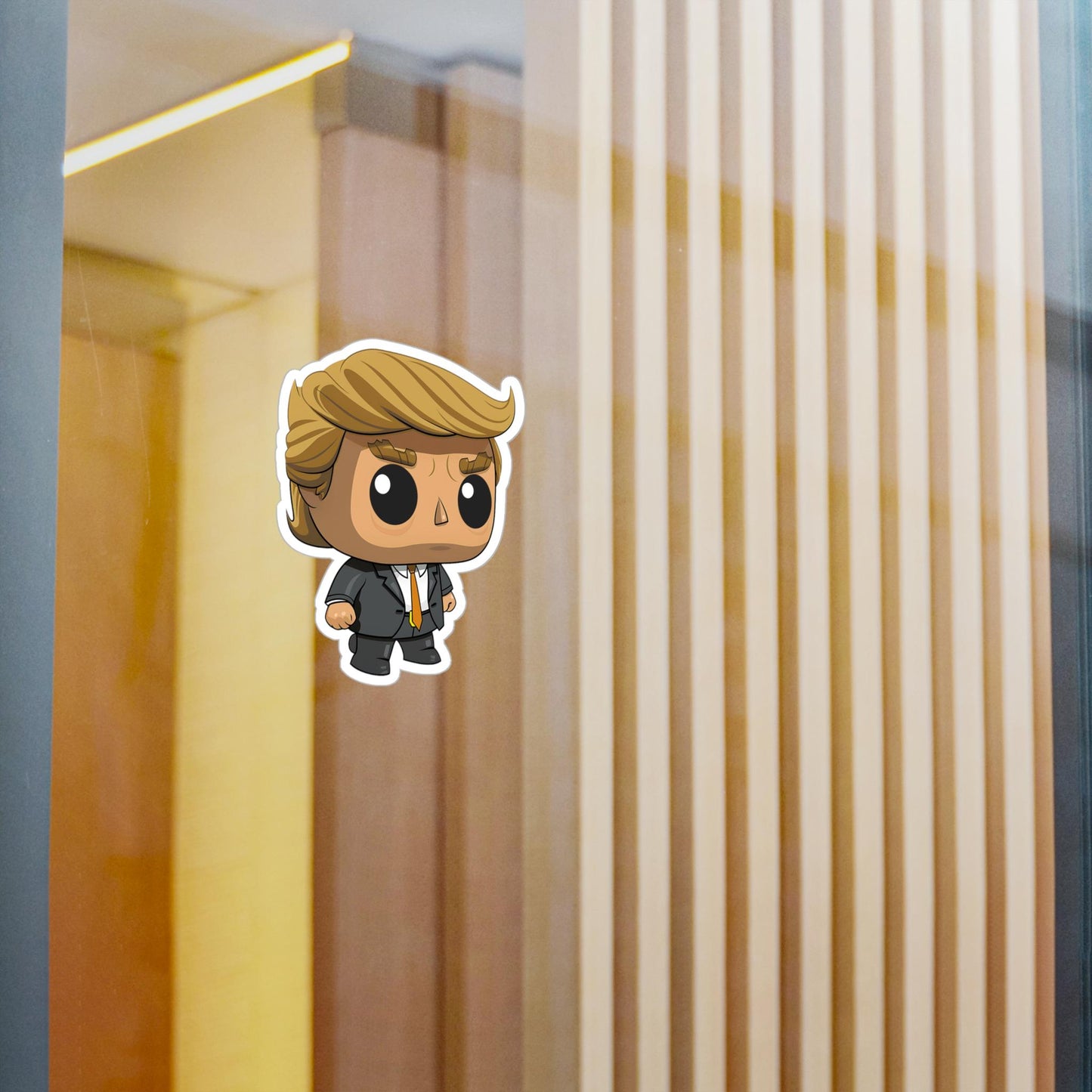Trump Funko Pop Decal, Funko Pop Soccer, Decal Sticker For Laptops Cars Notebooks, Fun Funko Pop Sticker, Funko Pop Trump