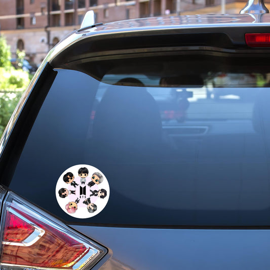 BTS Funko Pop Decal, Funko Pop BTS, Decal BTS, Decal Sticker For Laptops Cars Notebooks, Fun Funko Pop Sticker, Funko Pop Bts