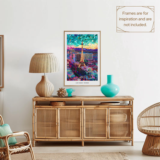 Las Vegas Mosaic Print, Vegas Mosaic Wall Art, Vegas Mosaic Poster, Vegas Mosaic Gift, Vegas Decor, Vegas Wall Decor, Nevada, United States