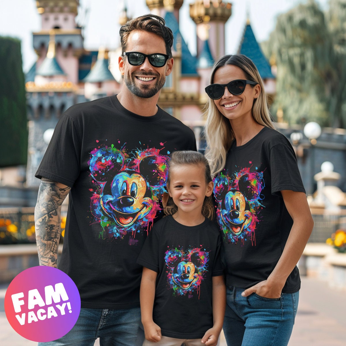 Disney Mickey Neon Shirt, Neon Vacation Sweatshirt, Disney Vacation Tank Top, Disney Family, Neon Kid Shirt, Family Neon TShirt, Neon Mickey