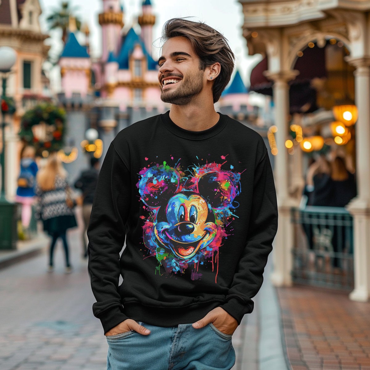 Disney Mickey Neon Shirt, Neon Vacation Sweatshirt, Disney Vacation Tank Top, Disney Family, Neon Kid Shirt, Family Neon TShirt, Neon Mickey
