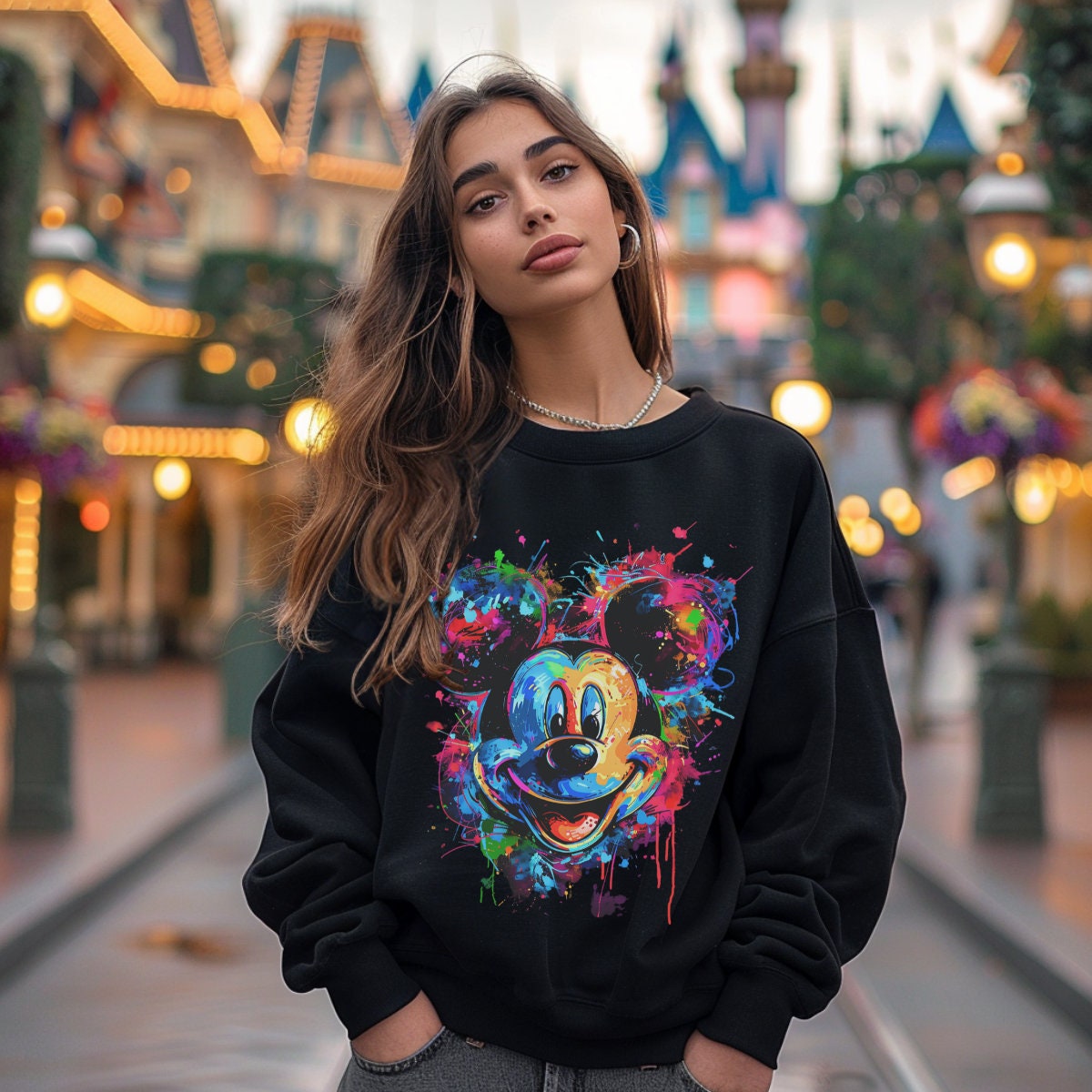 Disney Mickey Neon Shirt, Neon Vacation Sweatshirt, Disney Vacation Tank Top, Disney Family, Neon Kid Shirt, Family Neon TShirt, Neon Mickey