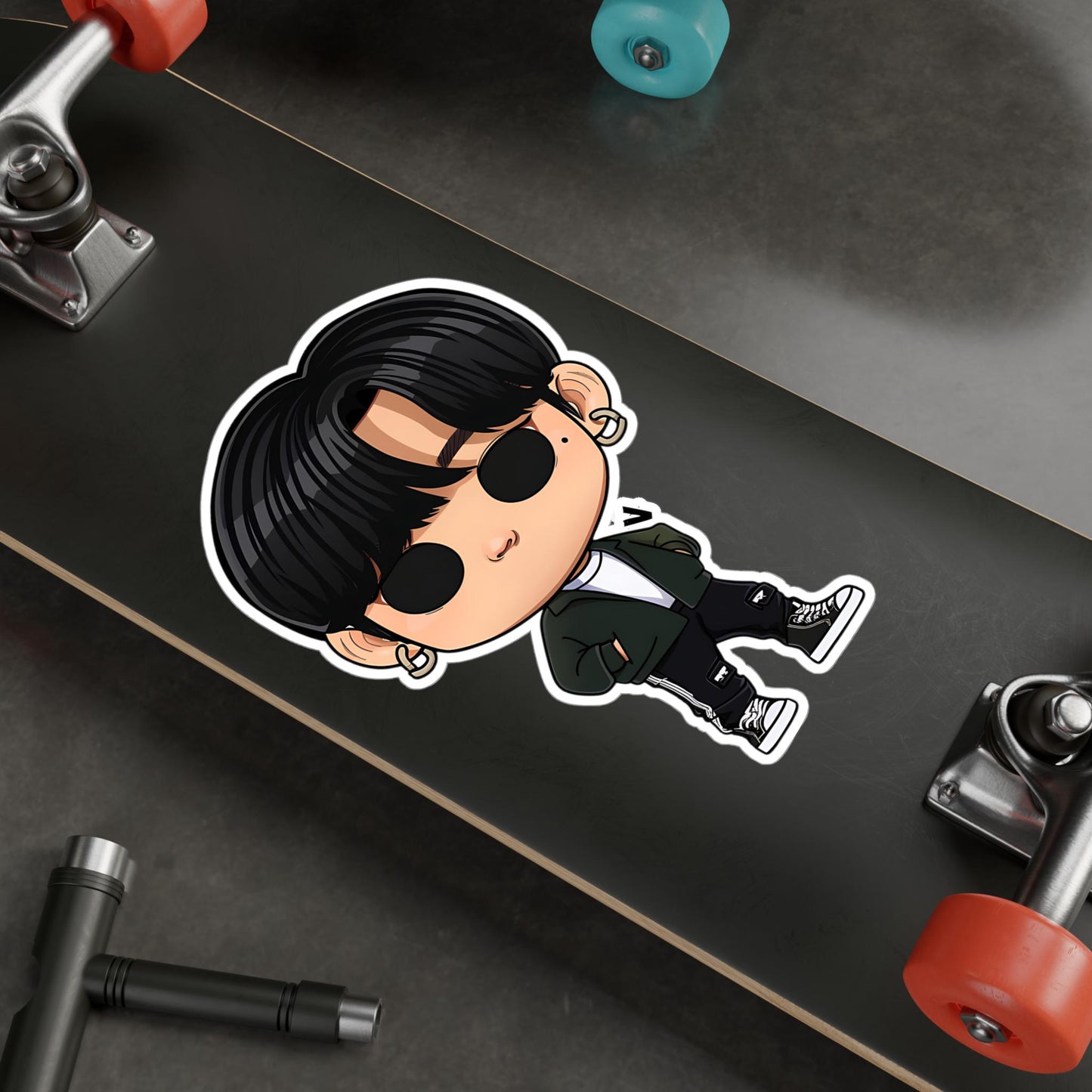 V Funko Pop Decal, Funko Pop BTS, Decal BTS, Decal Sticker For Laptops Cars Notebooks, Fun Funko Pop Sticker, Funko Pop V