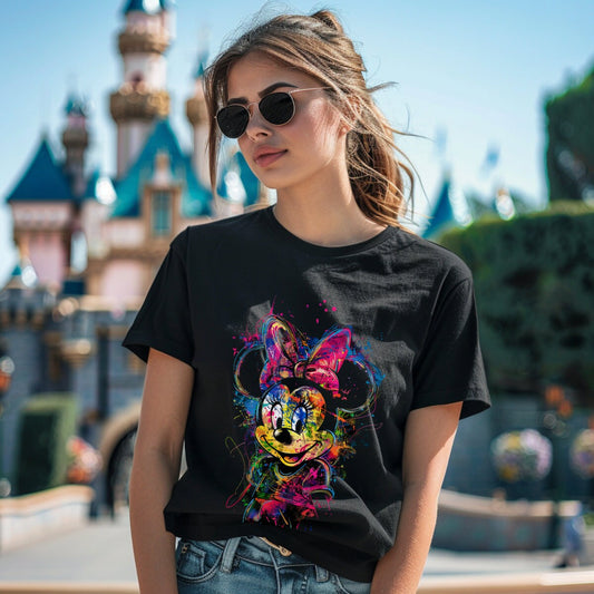 Disney Minnie Neon Shirt, Neon Vacation Sweatshirt, Disney Vacation Tee, Disney Girl Shirt, Girls Neon TShirt, Neon Minnie