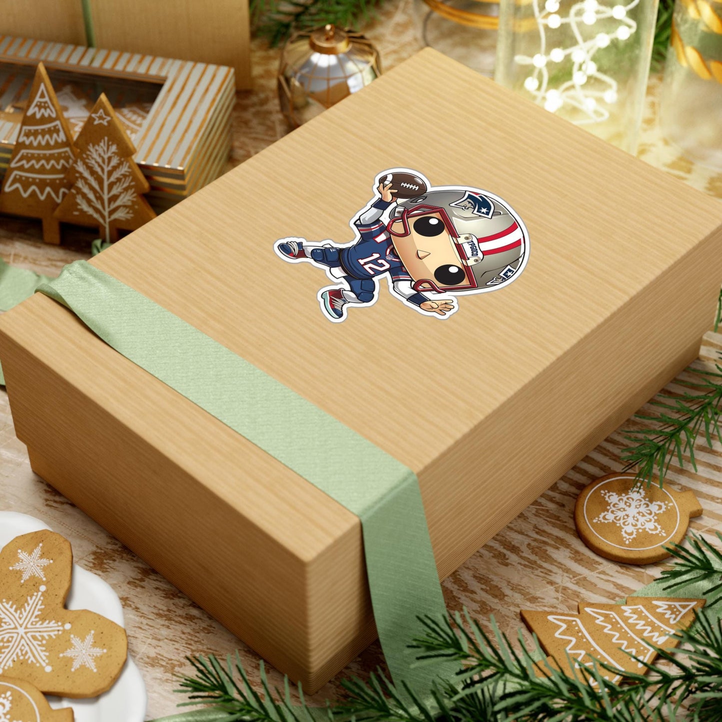 Tom Brady Funko Pop Decal, Funko Pop Chibi, Decal Sticker For Laptops Cars Notebooks, Fun Funko Pop Sticker, Funko Pop Tom Brady