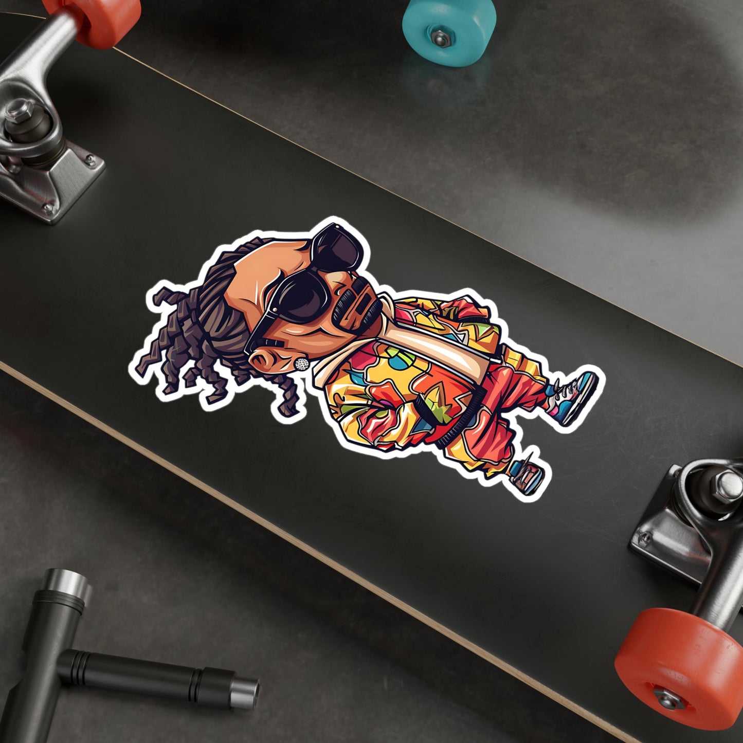 Snoop Dogg Funko Pop Decal, Funko Pop Chibi, Decal Chibi, Decal Sticker For Laptops Cars Notebooks, Fun Funko Pop Sticker, Funko Pop Snoop