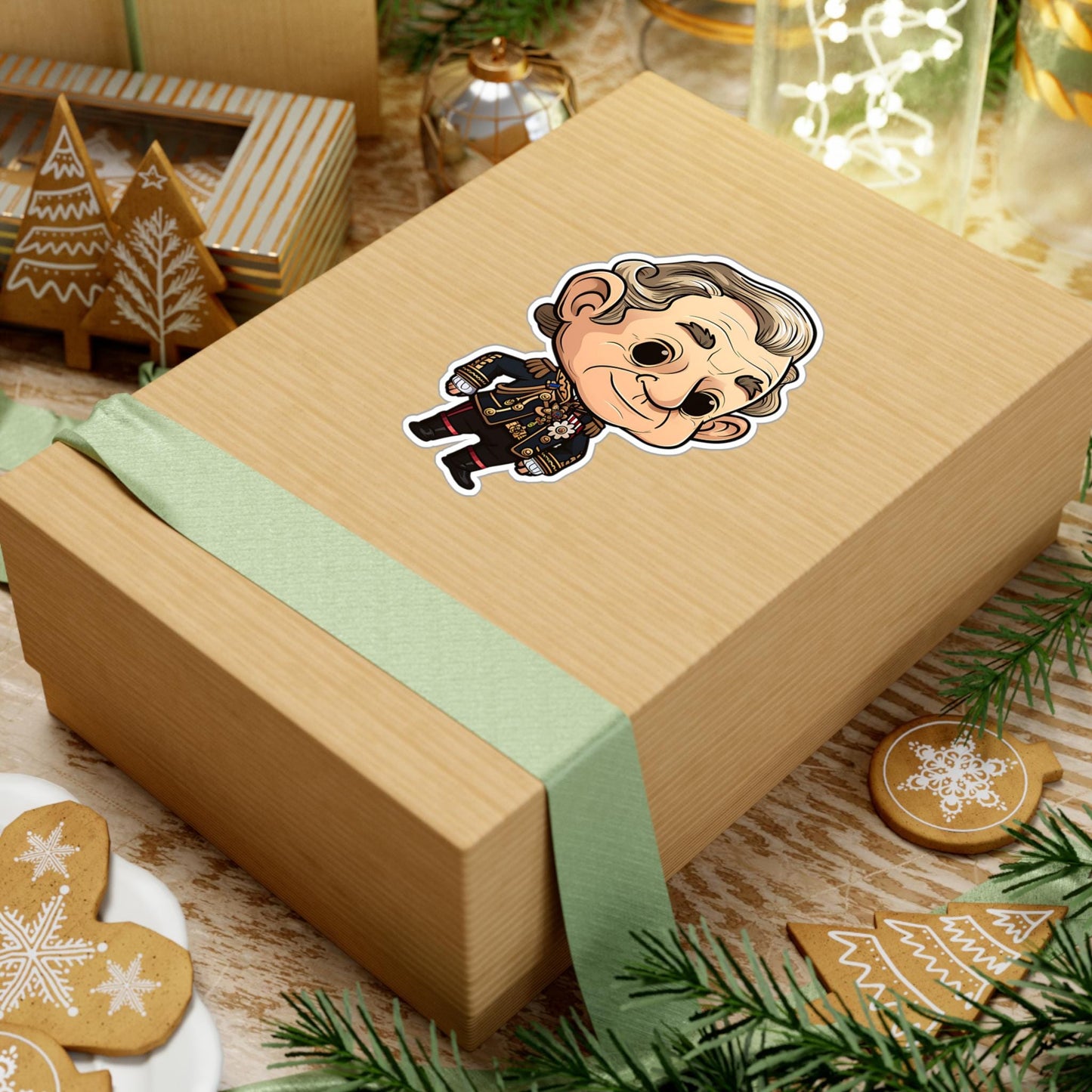 King Charles III Funko Pop Decal, FunkoPop Chibi, Decal Chibi, Decal Sticker For Laptops Cars Notebooks, Fun Funko Pop Sticker, Royal Family