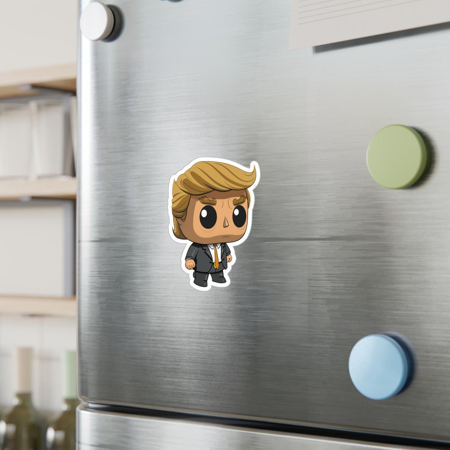 Trump Funko Pop Decal, Funko Pop Soccer, Decal Sticker For Laptops Cars Notebooks, Fun Funko Pop Sticker, Funko Pop Trump