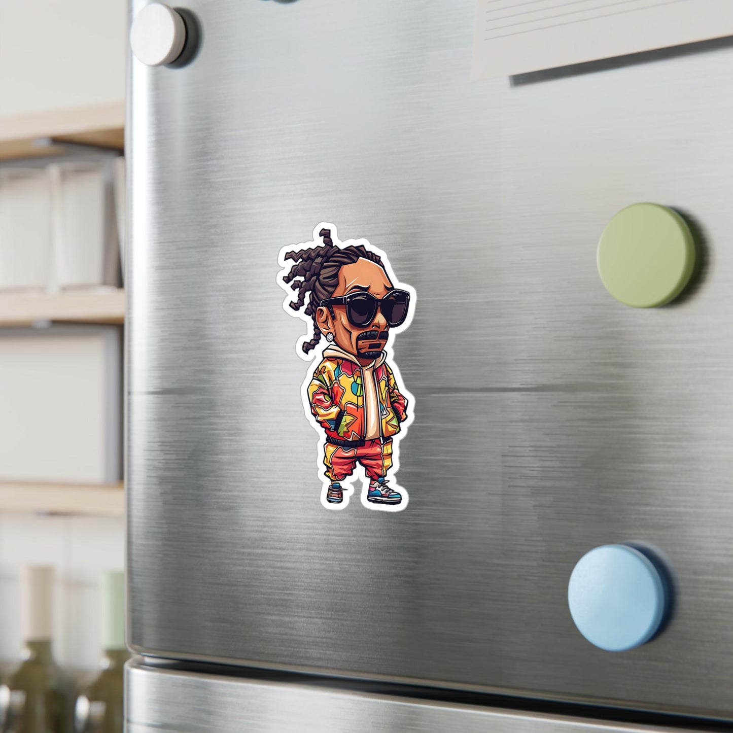Snoop Dogg Funko Pop Decal, Funko Pop Chibi, Decal Chibi, Decal Sticker For Laptops Cars Notebooks, Fun Funko Pop Sticker, Funko Pop Snoop