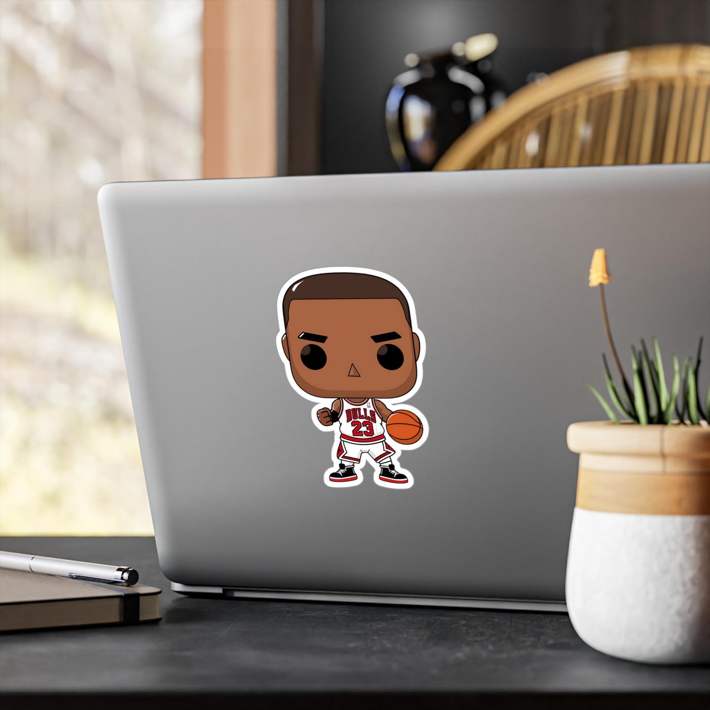 Jordan Funko Pop Decal, Funko Pop Chibi, Decal Chibi, Decal Sticker For Laptops Cars Notebooks, Fun Funko Pop Sticker, Funko Pop Jordan