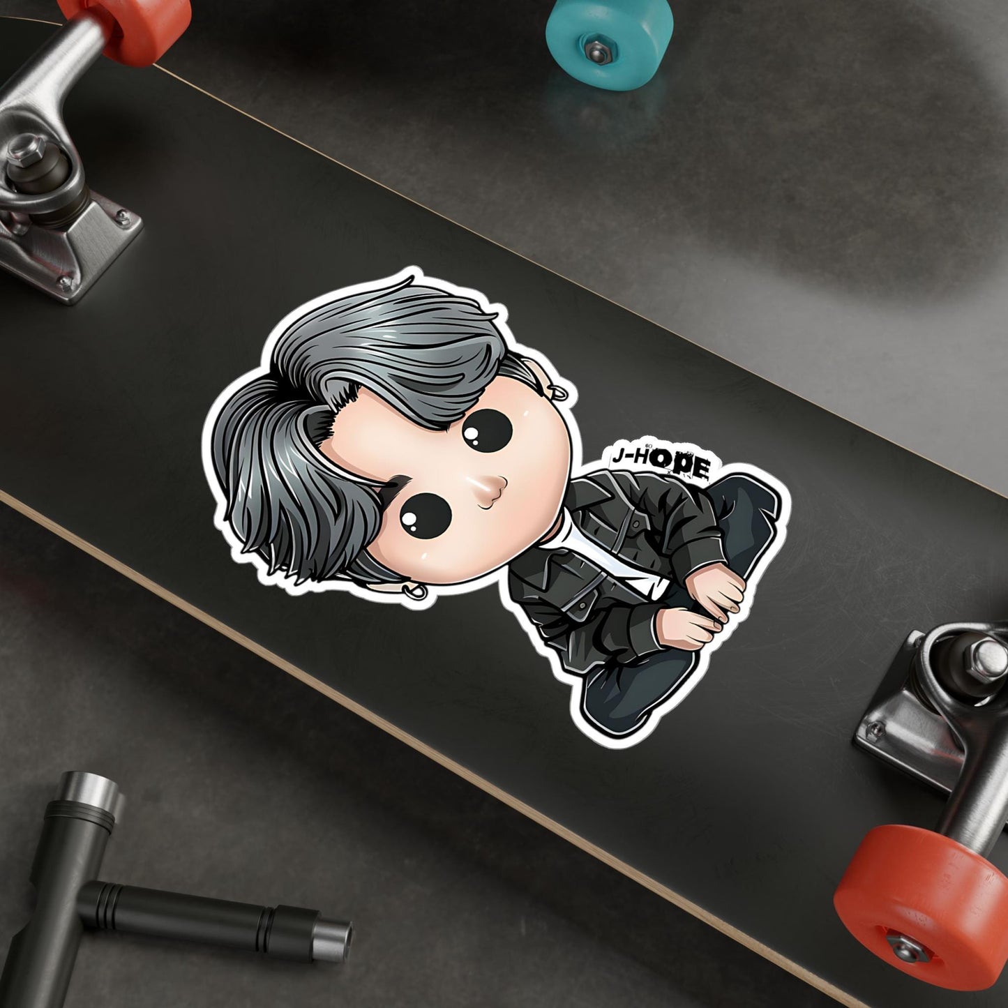 J-Hope Funko Pop Decal, Funko Pop BTS, Decal BTS, Decal Sticker For Laptops Cars Notebooks, Fun Funko Pop Sticker, Funko Pop J-Hope