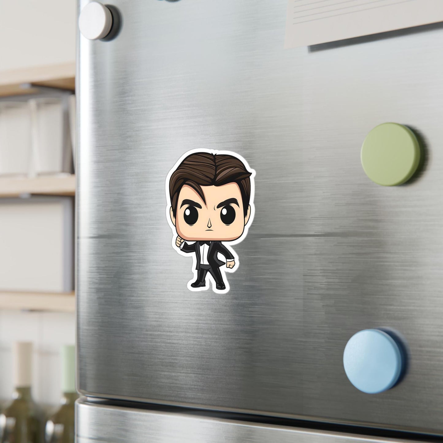 Tom Cruise Funko Pop Decal, Funko Pop Chibi, Decal Sticker For Laptops Cars Notebooks, Fun Funko Pop Sticker, Funko Pop Tom Cruise