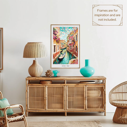 Venice Mosaic Print, Venice Mosaic Wall Art, Venice Mosaic Poster, Venice Mosaic Gift, Venice Decor, Venice Wall Decor, Venice, Italy