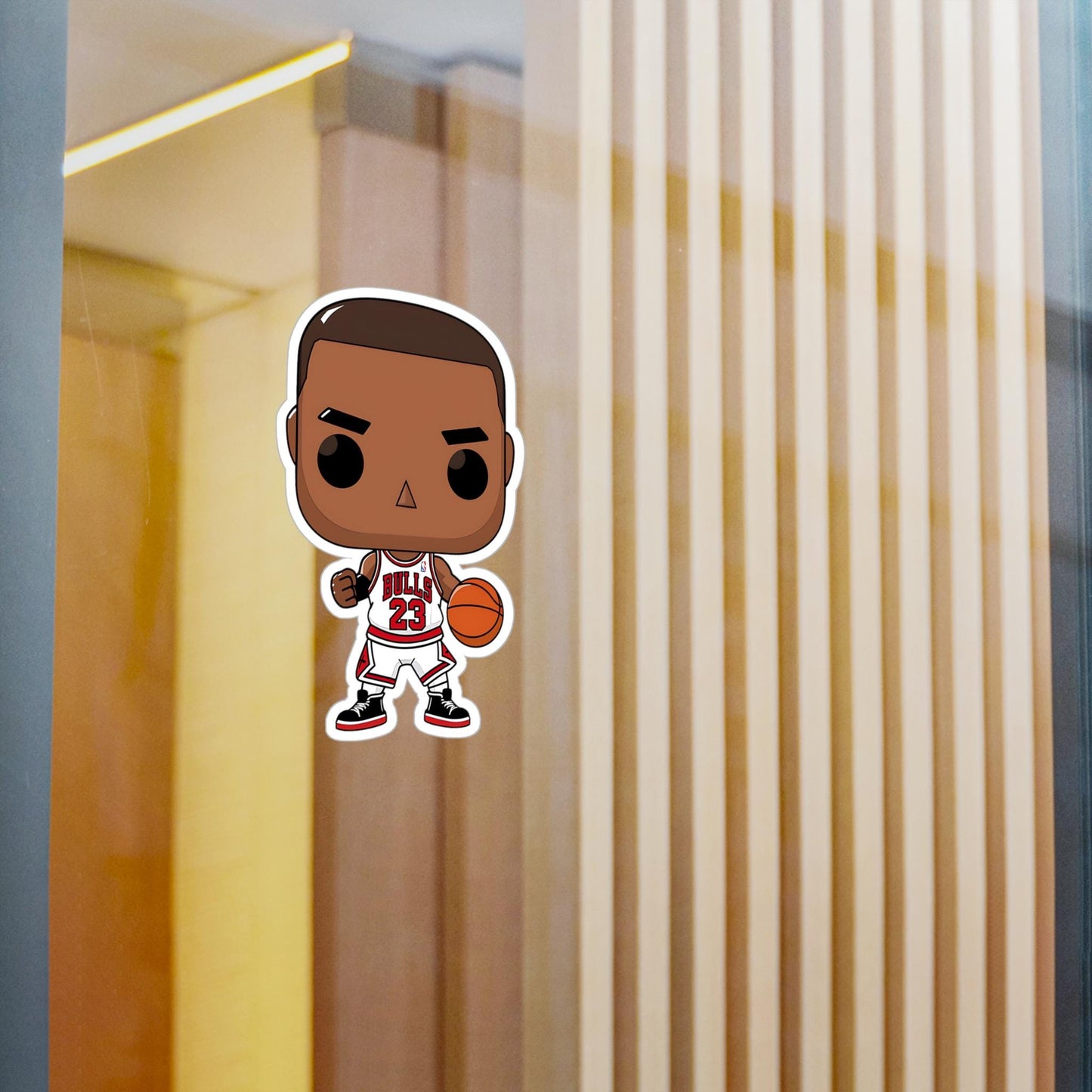 Jordan Funko Pop Decal, Funko Pop Chibi, Decal Chibi, Decal Sticker For Laptops Cars Notebooks, Fun Funko Pop Sticker, Funko Pop Jordan
