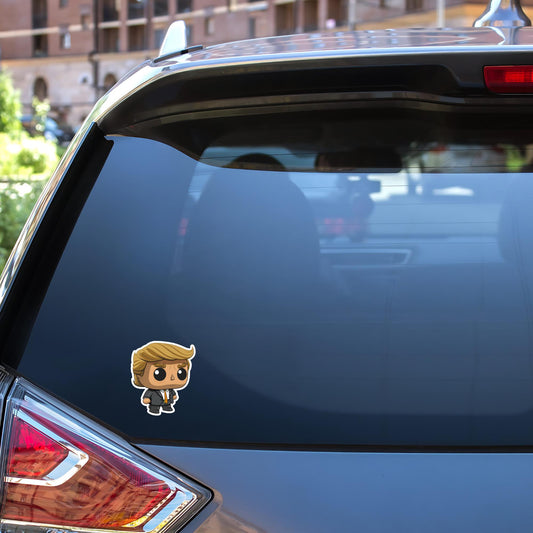 Trump Funko Pop Decal, Funko Pop Soccer, Decal Sticker For Laptops Cars Notebooks, Fun Funko Pop Sticker, Funko Pop Trump