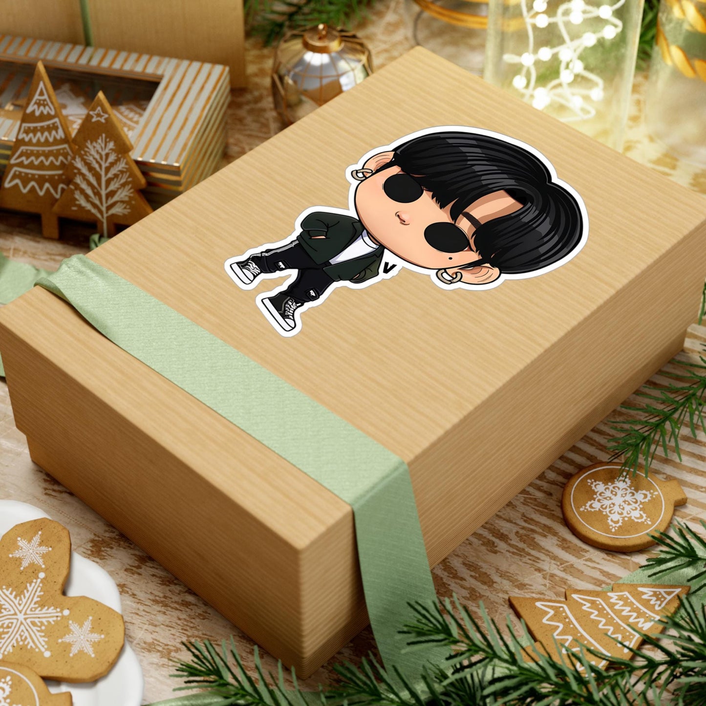 V Funko Pop Decal, Funko Pop BTS, Decal BTS, Decal Sticker For Laptops Cars Notebooks, Fun Funko Pop Sticker, Funko Pop V