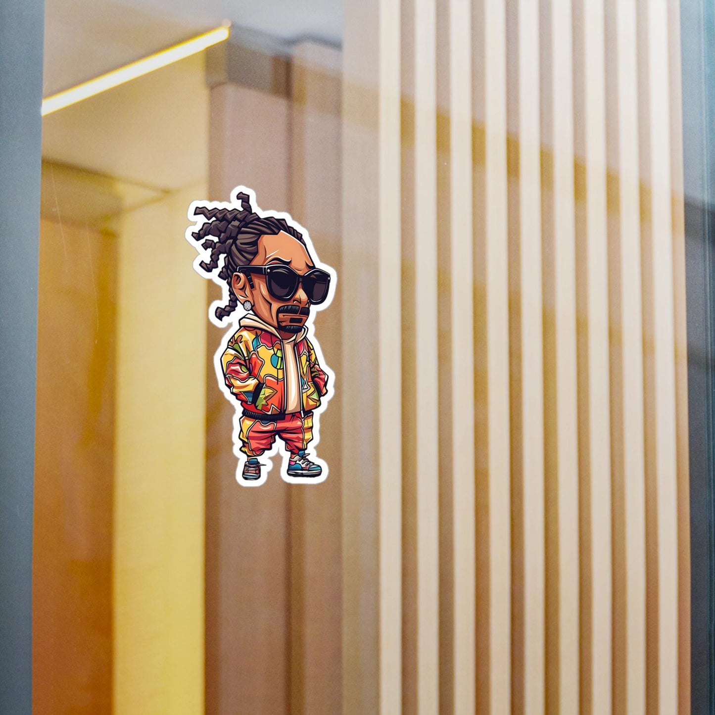 Snoop Dogg Funko Pop Decal, Funko Pop Chibi, Decal Chibi, Decal Sticker For Laptops Cars Notebooks, Fun Funko Pop Sticker, Funko Pop Snoop