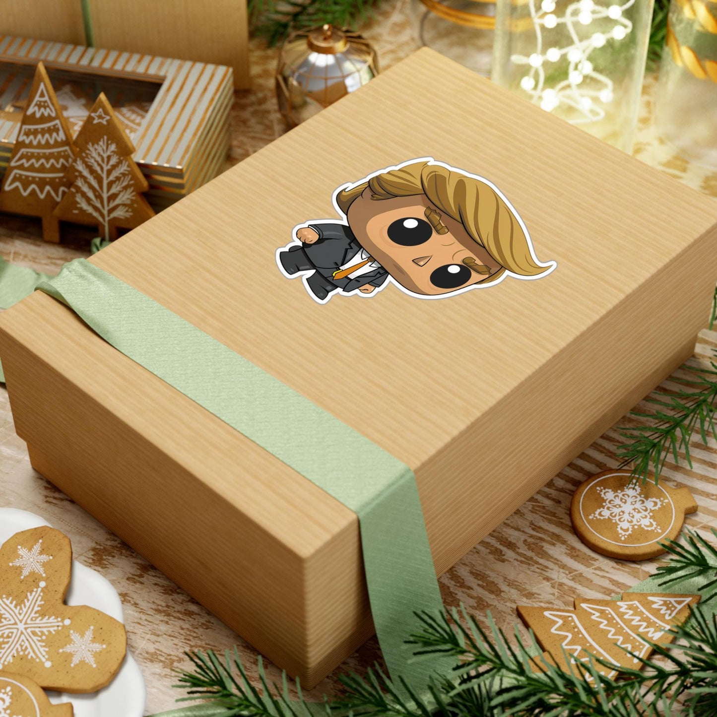 Trump Funko Pop Decal, Funko Pop Soccer, Decal Sticker For Laptops Cars Notebooks, Fun Funko Pop Sticker, Funko Pop Trump
