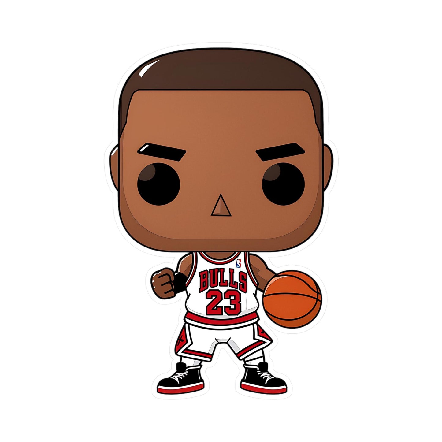 Jordan Funko Pop Decal, Funko Pop Chibi, Decal Chibi, Decal Sticker For Laptops Cars Notebooks, Fun Funko Pop Sticker, Funko Pop Jordan