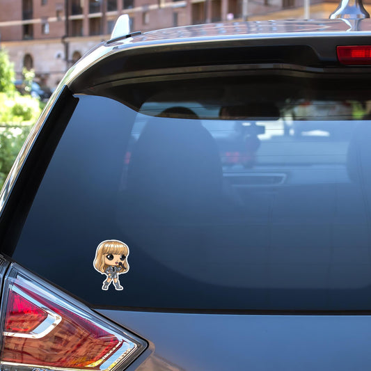 T-Swift Funko Pop Decal, Funko Pop Chibi, Decal Chibi, Decal Sticker For Laptops Cars Notebooks, Fun Funko Pop Sticker, Funko Pop T-Swift