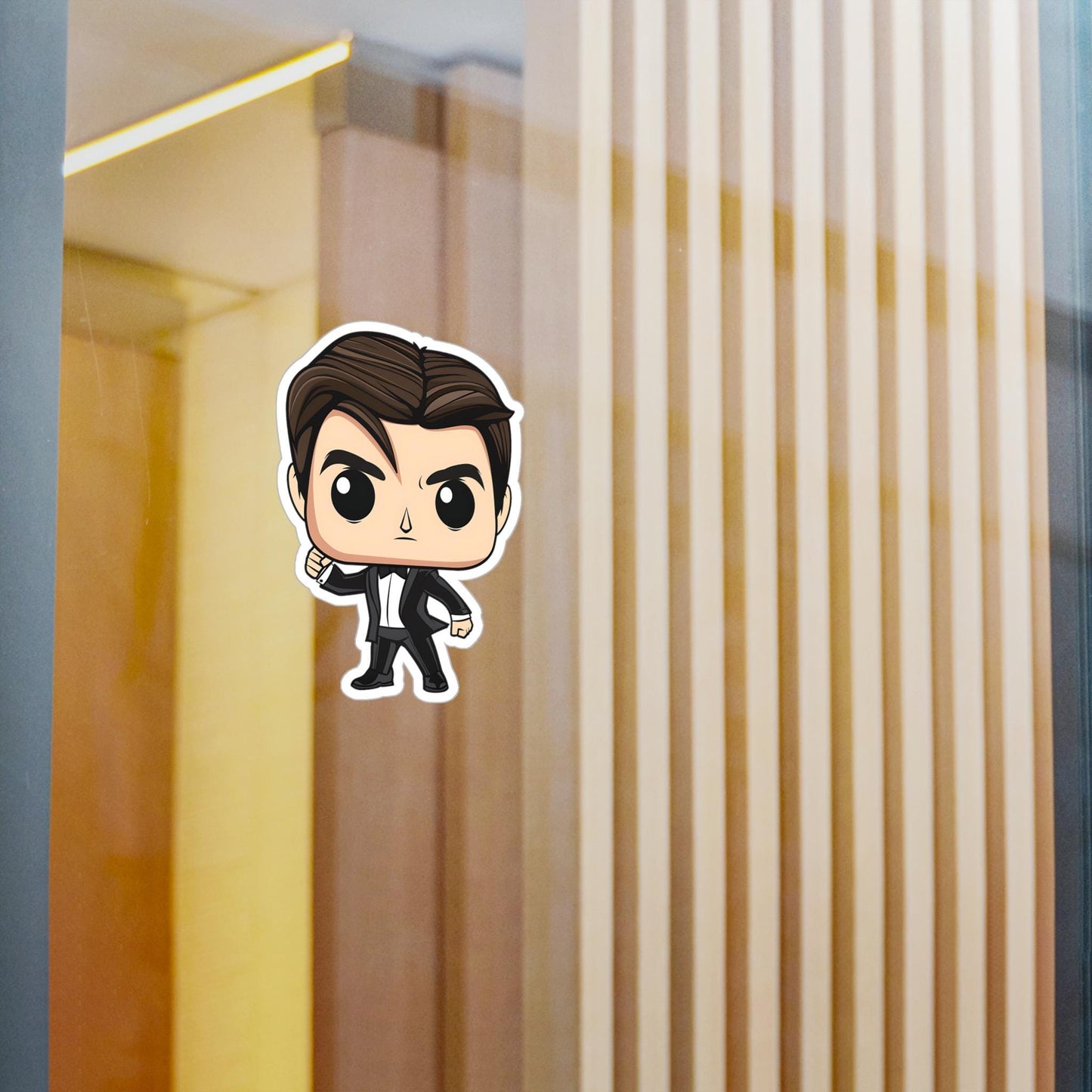 Tom Cruise Funko Pop Decal, Funko Pop Chibi, Decal Sticker For Laptops Cars Notebooks, Fun Funko Pop Sticker, Funko Pop Tom Cruise