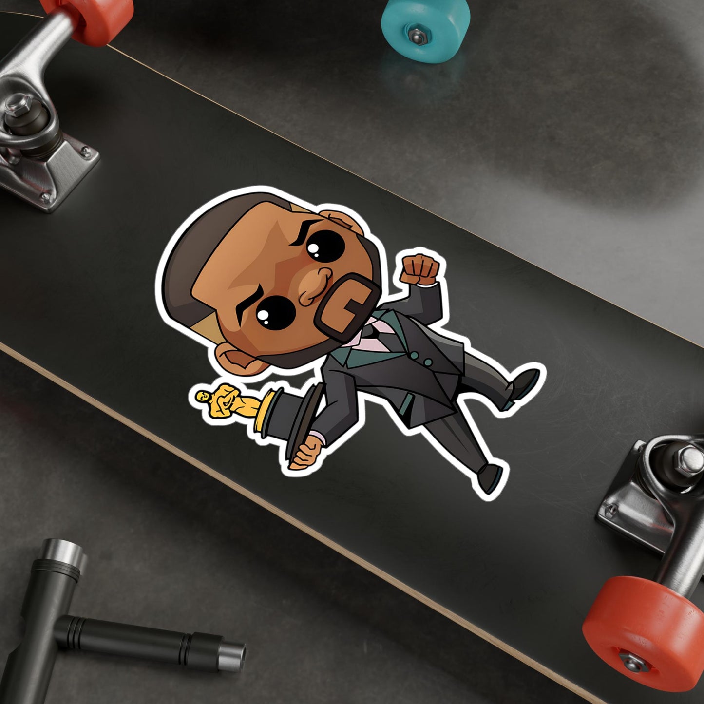 Will Smith Funko Pop Decal, FunkoPop Chibi, Decal Chibi, Decal Sticker For Laptops Cars Notebooks, Fun FunkoPop Sticker, FunkoPop Will Smith