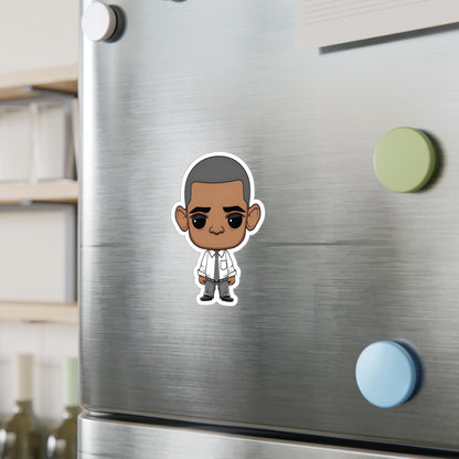 Obama Funko Pop Decal, Funko Pop Chibi, Decal Chibi, Decal Sticker For Laptops Cars Notebooks, Fun Funko Pop Sticker, Funko Pop Obama
