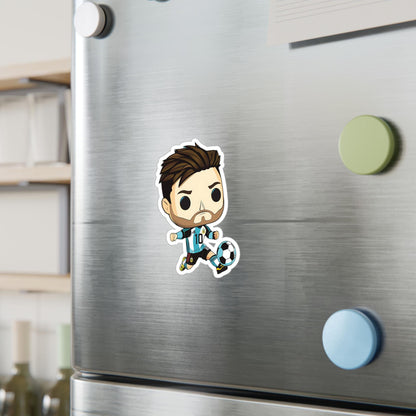Lio Messi Funko Pop Decal, Funko Pop Soccer Argentina, Decal Sticker For Laptops Cars Notebooks, Fun Funko Pop Sticker, Funko Pop Messi