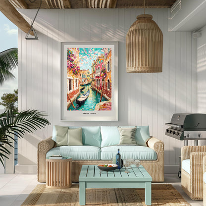 Venice Mosaic Print, Venice Mosaic Wall Art, Venice Mosaic Poster, Venice Mosaic Gift, Venice Decor, Venice Wall Decor, Venice, Italy