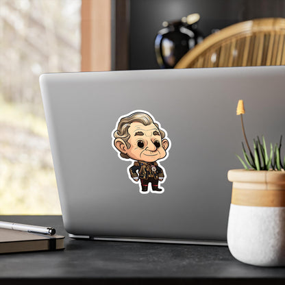 King Charles III Funko Pop Decal, FunkoPop Chibi, Decal Chibi, Decal Sticker For Laptops Cars Notebooks, Fun Funko Pop Sticker, Royal Family