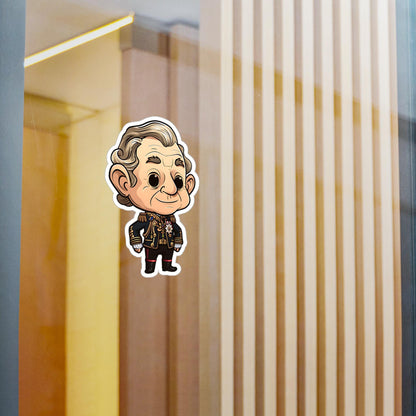 King Charles III Funko Pop Decal, FunkoPop Chibi, Decal Chibi, Decal Sticker For Laptops Cars Notebooks, Fun Funko Pop Sticker, Royal Family