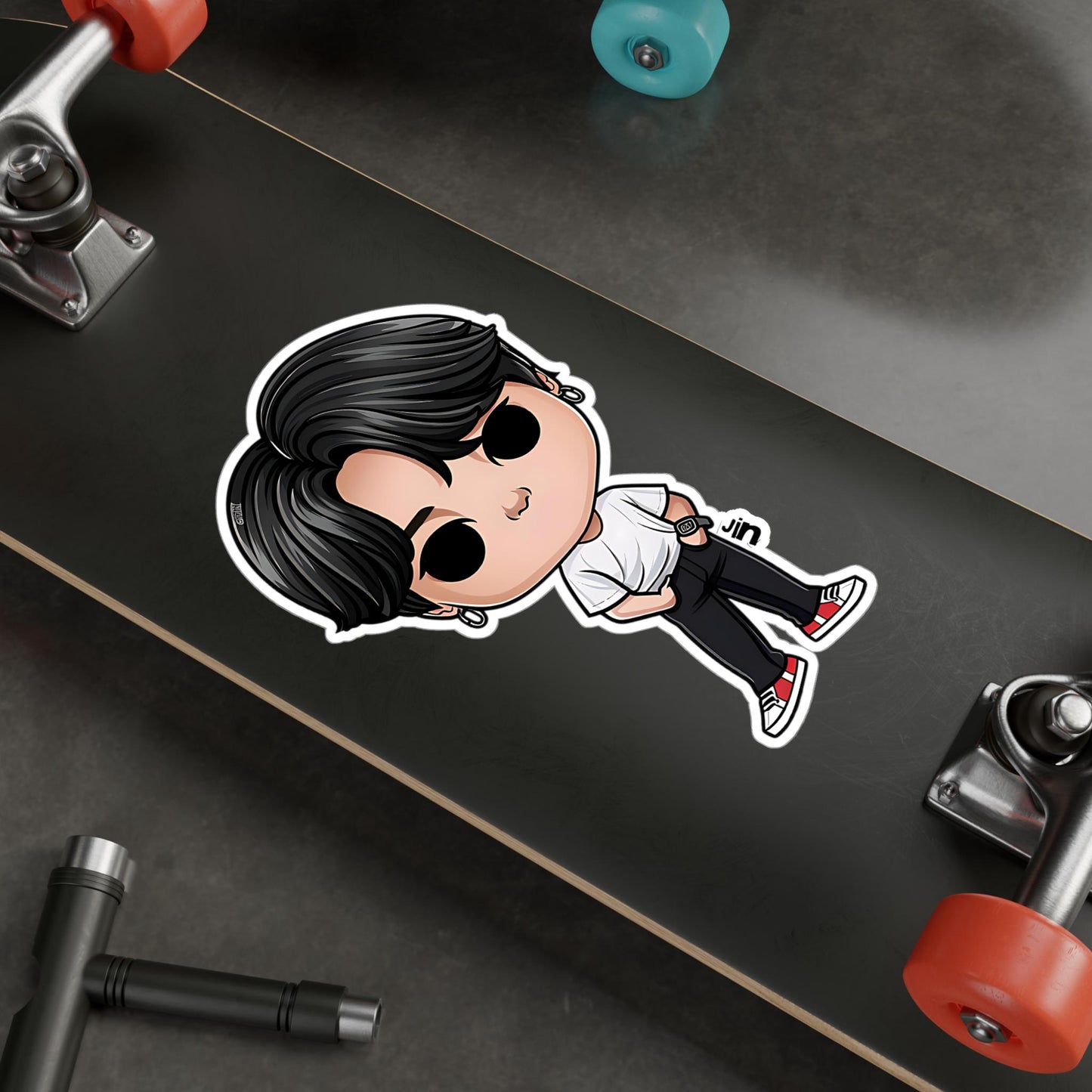 Jin Funko Pop Decal, Funko Pop BTS, Decal BTS, Decal Sticker For Laptops Cars Notebooks, Fun Funko Pop Sticker, Funko Pop Jin