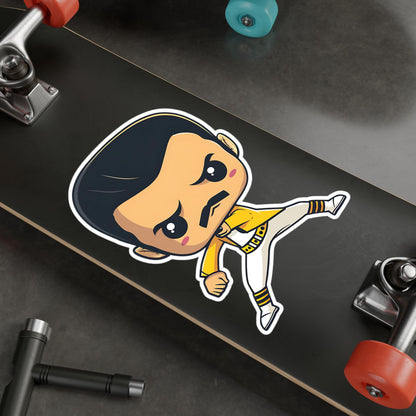 Freddie Mercury Funko Pop Decal, Funko Pop Chibi, Decal Chibi, Decal Sticker For Laptops Cars Notebooks, Fun Funko Pop Sticker