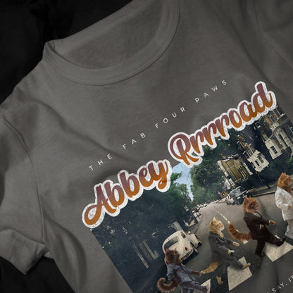 Beatles T-Shirt, Abbey Road Cat Gifts, Geek Ideas, Cat Mom, Cat Dad, Kitty T Shirt, Vintage TShirt, Unisex Abbey Road Shirt