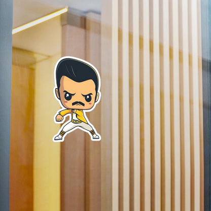 Freddie Mercury Funko Pop Decal, Funko Pop Chibi, Decal Chibi, Decal Sticker For Laptops Cars Notebooks, Fun Funko Pop Sticker