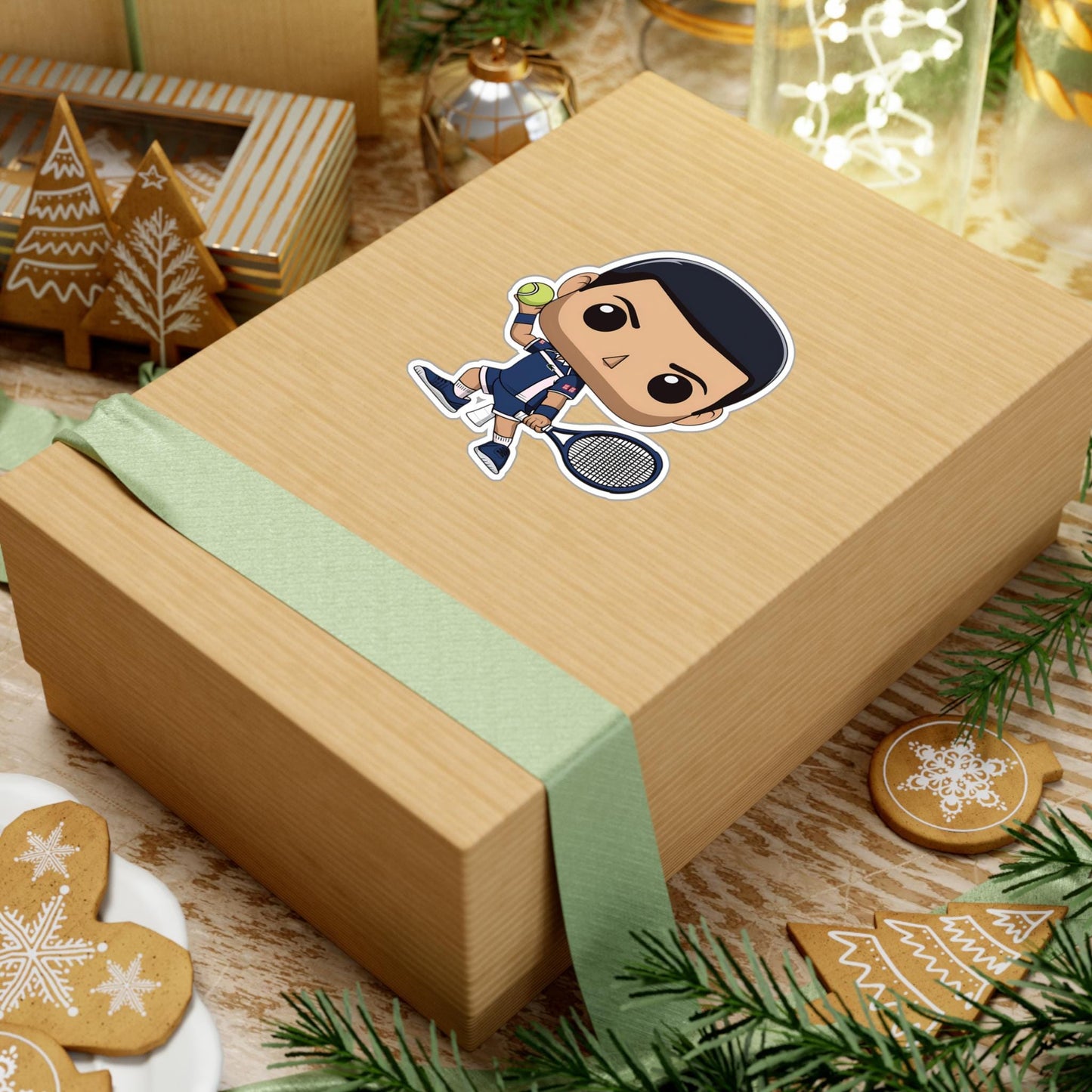 Djokovic Funko Pop Decal, Funko Pop Chibi, Decal Chibi, Decal Sticker For Laptops Cars Notebooks, Fun Funko Pop Sticker, Funko Pop Djokovic