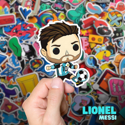 Lio Messi Funko Pop Decal, Funko Pop Soccer Argentina, Decal Sticker For Laptops Cars Notebooks, Fun Funko Pop Sticker, Funko Pop Messi
