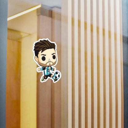 Lio Messi Funko Pop Decal, Funko Pop Soccer Argentina, Decal Sticker For Laptops Cars Notebooks, Fun Funko Pop Sticker, Funko Pop Messi