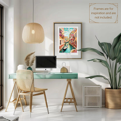 Venice Mosaic Print, Venice Mosaic Wall Art, Venice Mosaic Poster, Venice Mosaic Gift, Venice Decor, Venice Wall Decor, Venice, Italy
