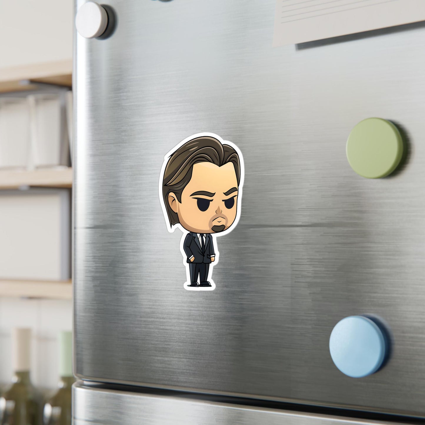 DiCaprio Funko Pop Decal, Funko Pop Chibi, Decal Chibi, Decal Sticker For Laptops Cars Notebooks, Fun Funko Pop Sticker, Funko Pop DiCaprio