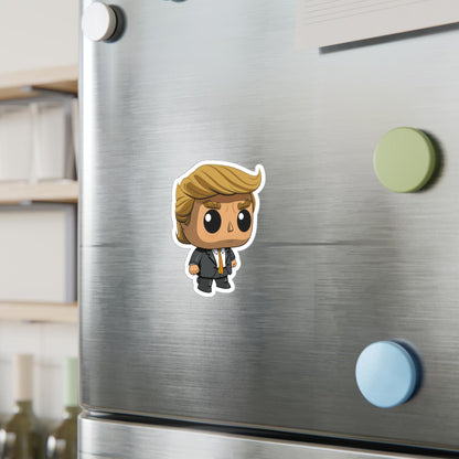 Trump Funko Pop Decal, Funko Pop Soccer, Decal Sticker For Laptops Cars Notebooks, Fun Funko Pop Sticker, Funko Pop Trump