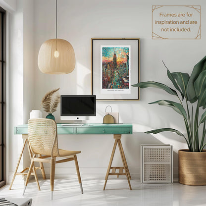 NYC Mosaic Print, NYC Mosaic Wall Art, NYC Mosaic Poster, New Yorker Gift, New York Decor, New York Wall Decor, Manhattan, United States