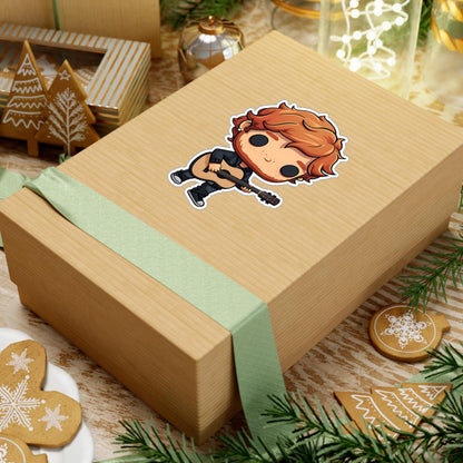 Ed Sheeran Funko Pop Decal, Funko Pop Chibi, Decal Chibi, Decal Sticker For Laptops Cars Notebooks, Fun Funko Pop Sticker, Funko Pop Sheeran