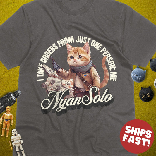 Hans Solo T-Shirt, Star Wars Cat Gifts, Geek Ideas, Cat Mom, Cat Dad, Star Wars T Shirt, Cat Vintage Shirt, Unisex Star Wars Shirt