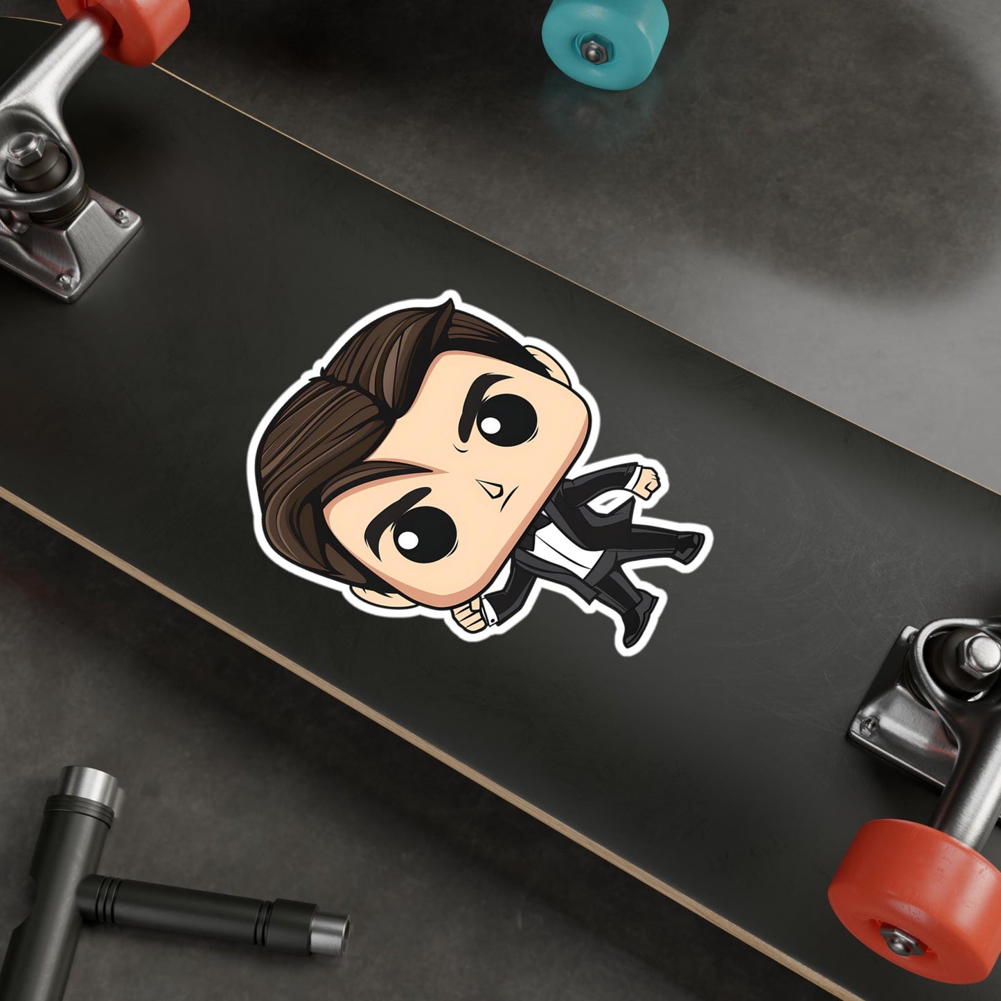 Tom Cruise Funko Pop Decal, Funko Pop Chibi, Decal Sticker For Laptops Cars Notebooks, Fun Funko Pop Sticker, Funko Pop Tom Cruise