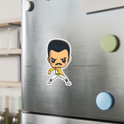 Freddie Mercury Funko Pop Decal, Funko Pop Chibi, Decal Chibi, Decal Sticker For Laptops Cars Notebooks, Fun Funko Pop Sticker